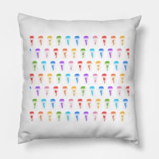 Rainbow Jellofish Pattern Pillow