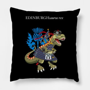 Clanosaurus Rex EDINBURGHsaurus rex Plaid Edinburgh Scotland Ireland Family Tartan Pillow