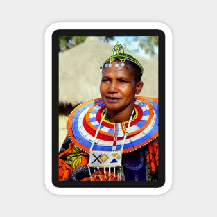 Maasai (or Masai) Woman, East Africa Magnet