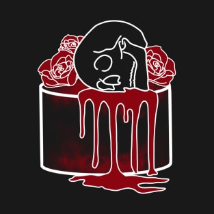 Death Cake | birthday cake | Decoration | roses | Halloween T-Shirt