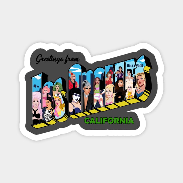 Los Angeles Drag Race queens Magnet by dragover