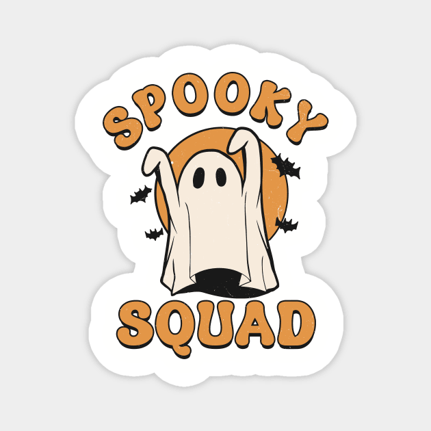 Spooky squad groovy ghost Magnet by RusticVintager