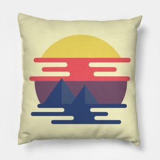 Pyramid Sunset Pillow