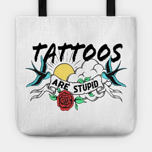 Funny Tattoo Shirt Tote