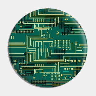 Geometric pattern like a circuit board Pin