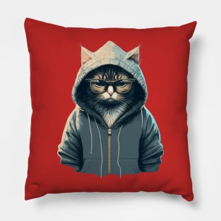 Hoodie Cat Pillow