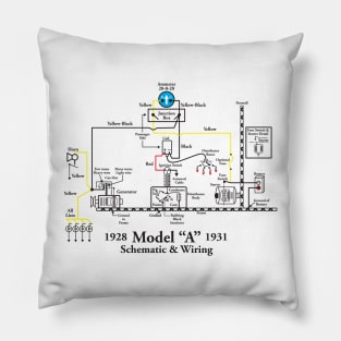 Model A Wiring Diagram Pillow