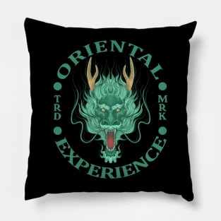 Dragon Oriental Experience Logo Pillow
