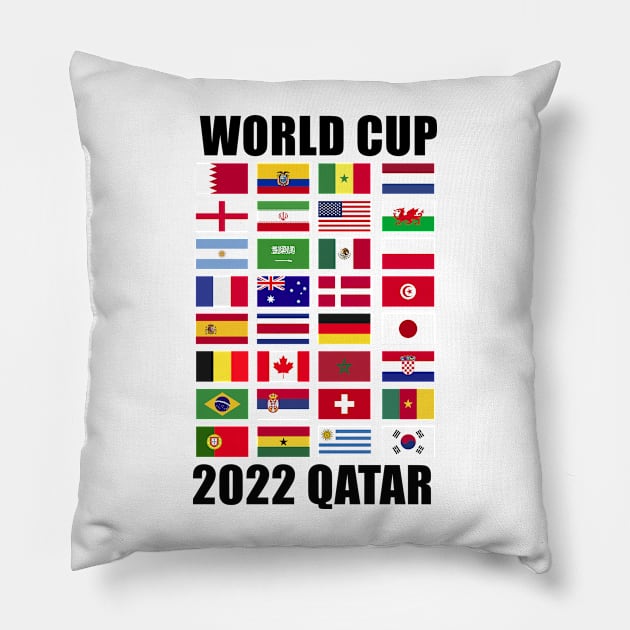 2022 Qatar World Cup Pillow by Generalvibes