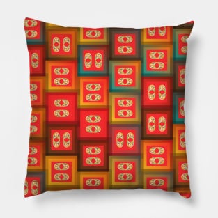 Colorful tiles Pillow