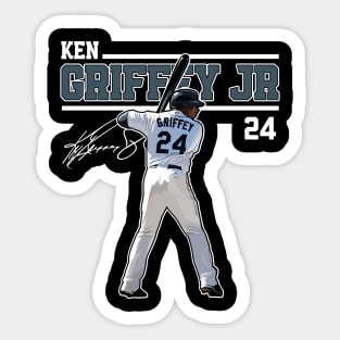 Ken Griffey Jr The Kid Seattle Baseball Legend Signature Vintage Retro 80s  90s Bootleg Rap Style | Sticker