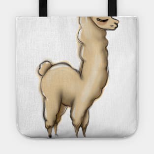 Cute Llama Drawing Tote