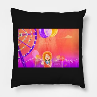 Summer Vibes by Leila Charafeddine Pillow