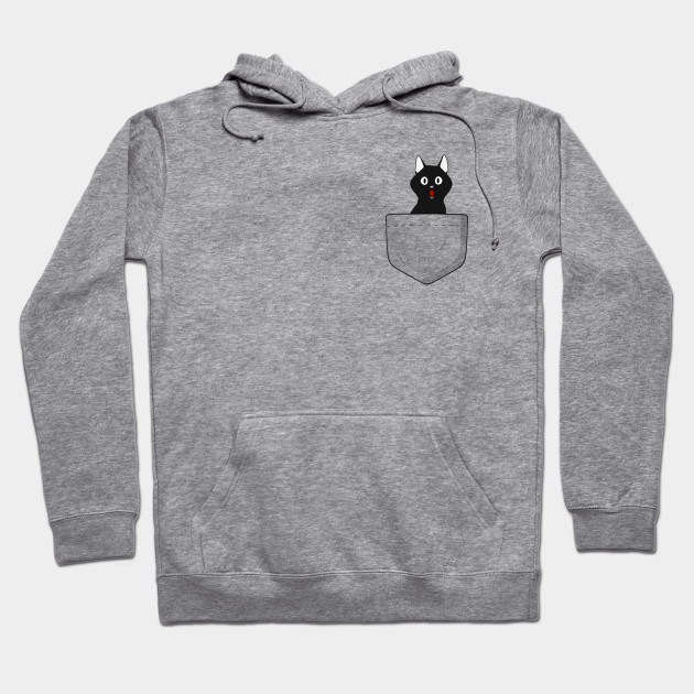 Shocked Black Cat In Pocket Cute Funny Gift Black Cat In Pocket