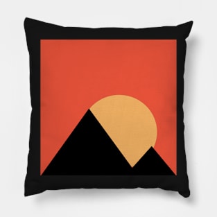 Sunrise behind the pyramids Pillow