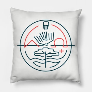 Abstract contemporary religious symbol Pillow