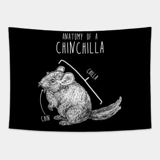 Chinchilla Anatomy Tapestry