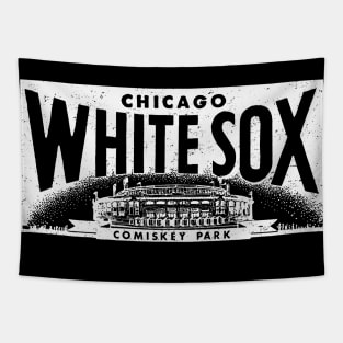 Throwback Chicago White Sox 1 by Buck Tee Originals Tapestry