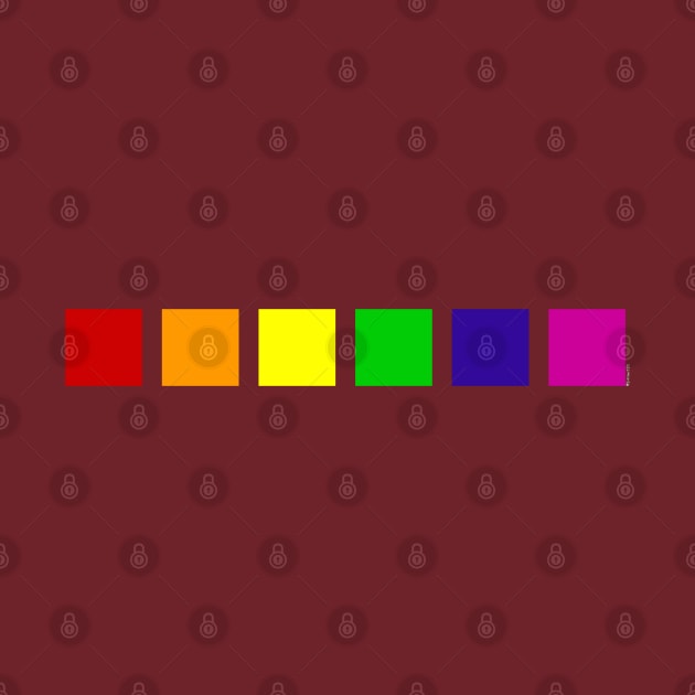 Minimalistic Pride Flag Colors - Proudly Celebrate LGBT by bystander