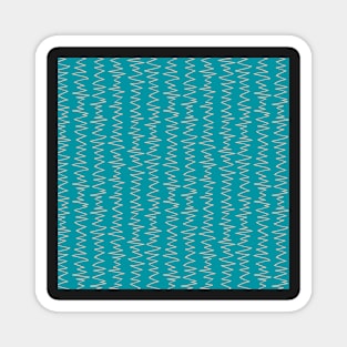 Tantalizing Turquoise Zig Zag Magnet