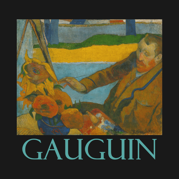 Disover Van Gogh Painting Sunflowers (1888) by Paul Gauguin - Art - T-Shirt