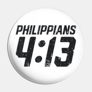 Philippians 413 Christian Bible Verse Men Women Religious Pin