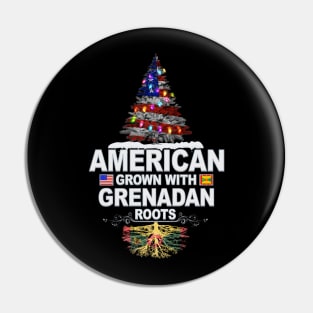 Christmas Tree  American Grown With Grenadan Roots - Gift for Grenadan From Grenada Pin