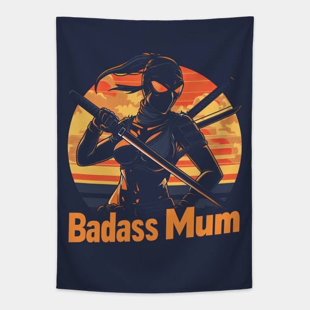 Badass mom Tapestry by obstinator