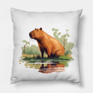 I Love Capybaras Pillow