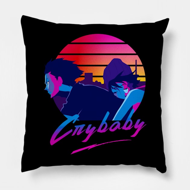 Crybaby 80s Pillow by geekmethat