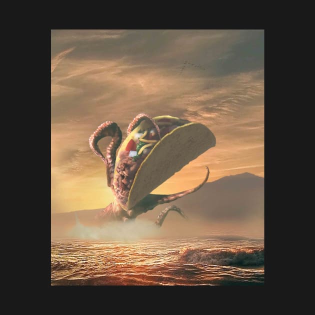 Kraken Eating Taco by Random Galaxy