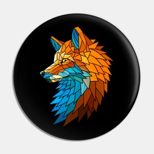 Fox glass Pin