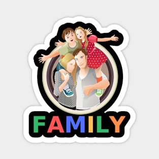 the happy family Magnet