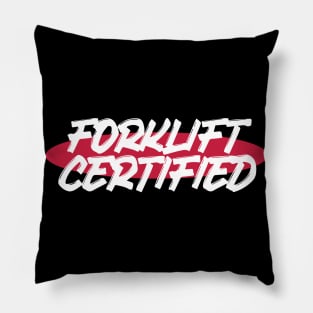 Forklift Certified Meme Pillow