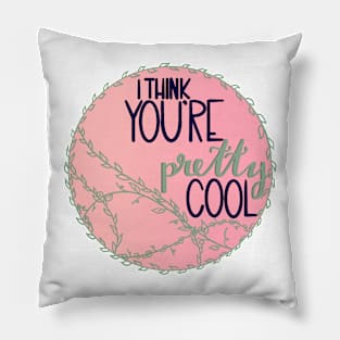 I Think You're Pretty Cool Pillow