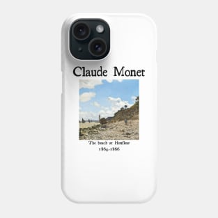 The beach at Honfleur Phone Case