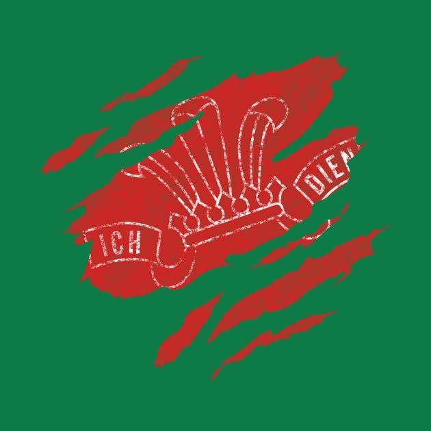 Wrexham Wales Ich Dien by TerraceTees