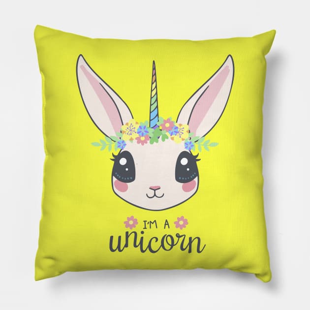 I'm a Unicorn Pillow by Pop Cult Store