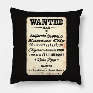 Wanted Man Pillow