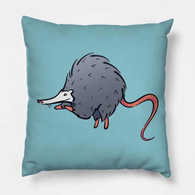 Floaty Opossum Pillow by jastinamor