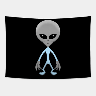 Alien Grey Tapestry