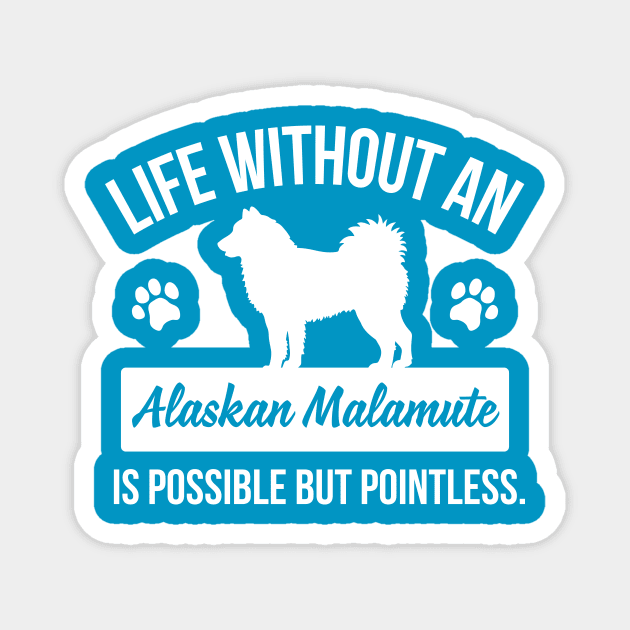 Alaskan Malamute Magnet by nektarinchen