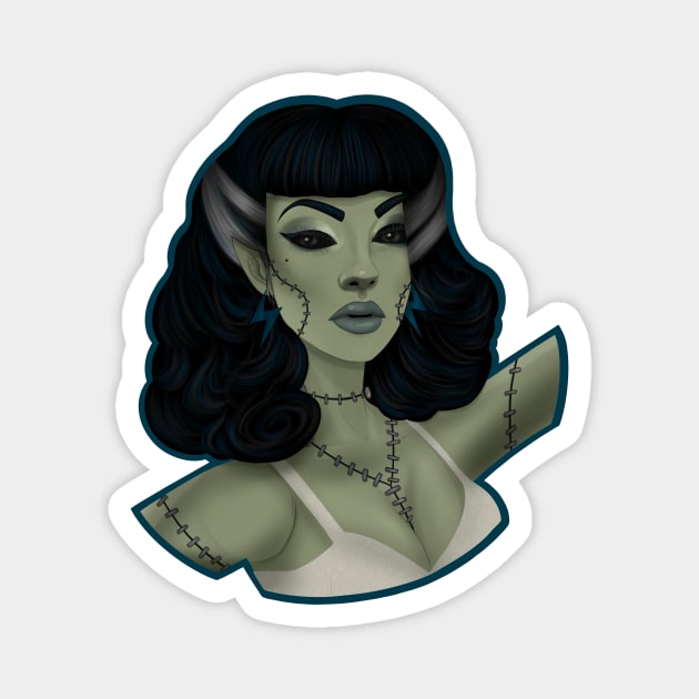 Franks Bride Magnet by Hallowette