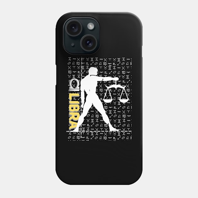 Libra Zodiac Design Phone Case by QReality