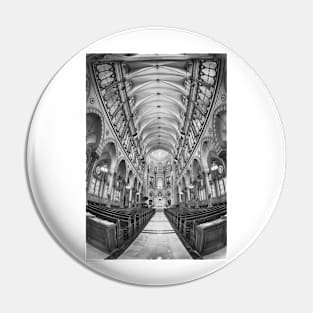 Immaculate Conception Church B+W Pin