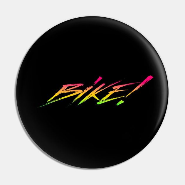 Bike! In Vibrant Gradient Colors Pin by The90sMall