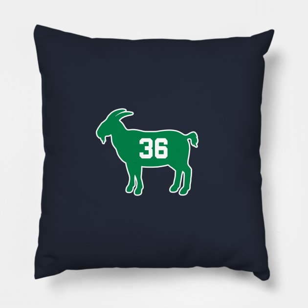 Marcus Smart Boston Goat Qiangy Pillow by qiangdade