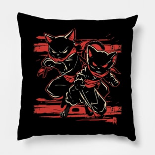 Cat Ninja Tales Pillow