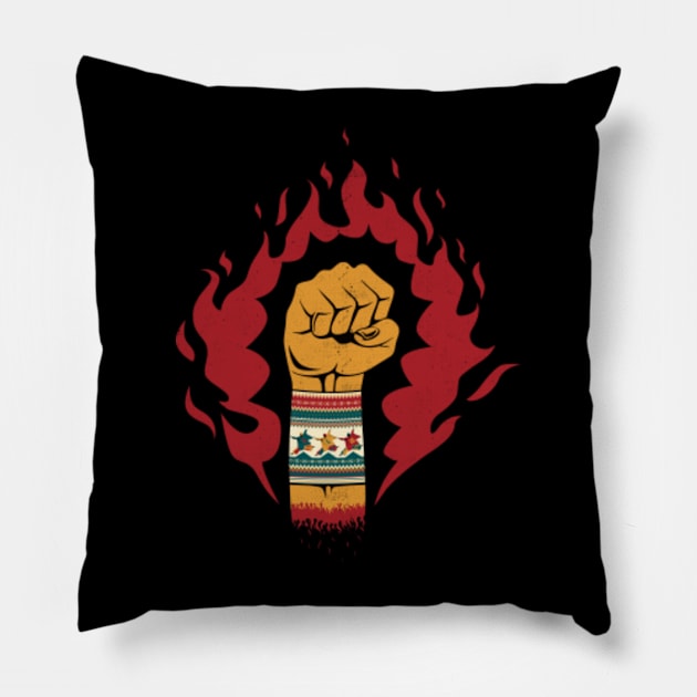 black power Pillow by gupikus