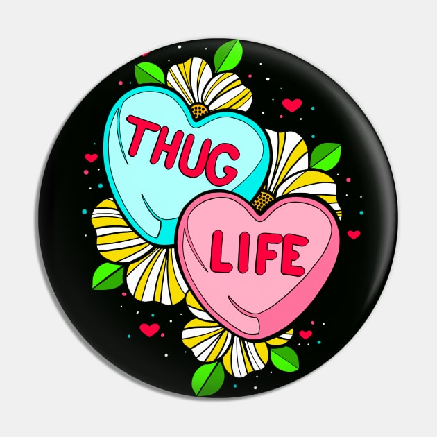 Huggable Thug Pin by InkyMcStapleface